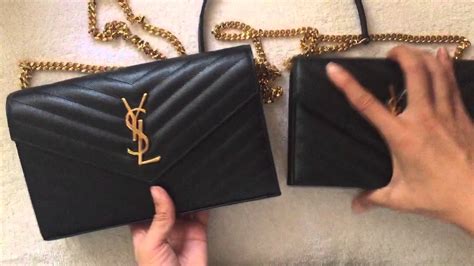 Comparison: Large vs Small YSL Saint Laurent Monogram WOC